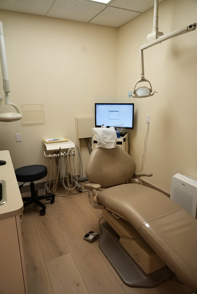 Dental treatment room at Loo Family Dentistry in San Francisco